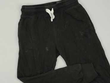 kamizelka z królika czarna: Sweatpants, H&M, 9 years, 128/134, condition - Good