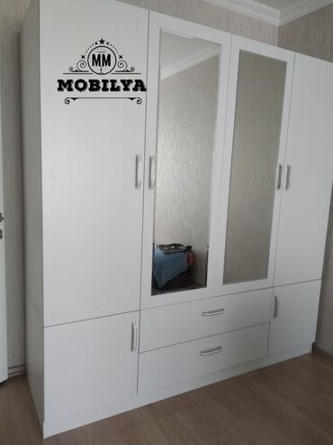 dolab sifarisi: Гардеробный шкаф, Новый, 4 двери, Распашной, Прямой шкаф, Азербайджан