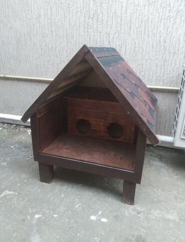 Yuvalar: Məhsul: Açıq havada istifadə üçün taxta pişik evi Təsvir: - Küçə və — 14