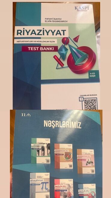 Tədris ədəbiyyatı: Her biri teze kimidir aşağı qiymetle satılacag real alıcılara