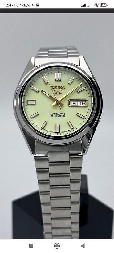 telefon saat: -Orginal Seiko 5 -Svic Mexanika -Şüşədə Hologram -Arxa Hissə Billək — 3