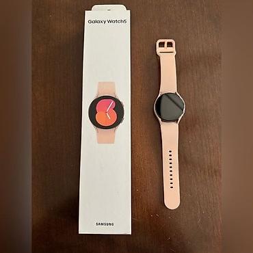 smart telecom: Samsung Galaxy Watch5 40 mm (Rose Gold) – Əla vəziyyətdə, qutulu — 2