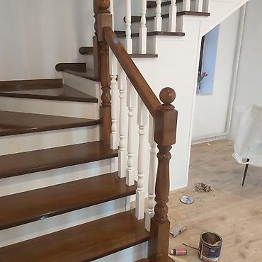 Деревянные лестницы: Лестнитцы на заказ. Тепкич. шпон. карагач. сосна — 20