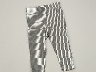 legginsy w paski biało czarne: Legginsy, 12-18 m, stan - Bardzo dobry