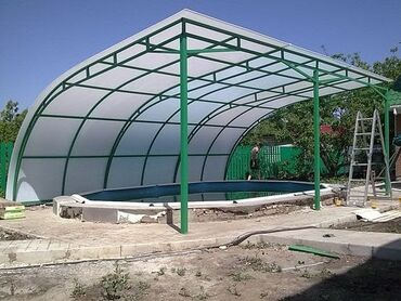 Dam işləri: Polkarbonatin satişi ve montaji 
Polikarbonat satişi 140-180m arasi — 2