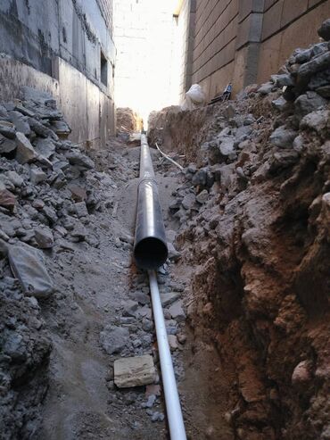 Канализационные работы: Копаем септик и колодцы, траншеи канализации и под водопроводный — 13