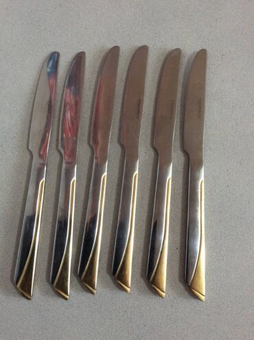 автоматический нож: Набор стальных столовых ножей OAЭ 6 шт