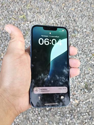 мини телефон айфон: IPhone 13, Б/у, 128 ГБ, Blue Titanium, 95 % — 3