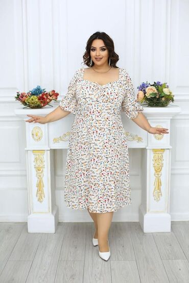 Повседневные платья: Повседневное платье, Made in KG, Лето, Все размеры