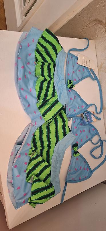 Детская одежда и обувь: Uşaq üçün qız üzgüçülük dəstləri - Model: 2 hissəli bikini (üst + — 5