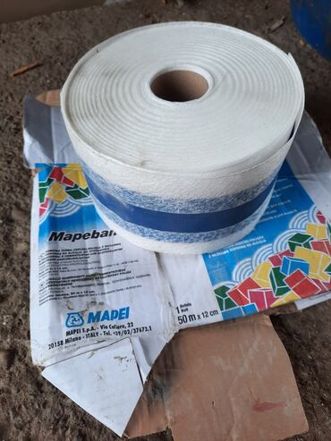 Ostali građevinski materiali: Mapei mapeband 50mx12cm. Alkalnootporna, gumena traka sa filcom, za