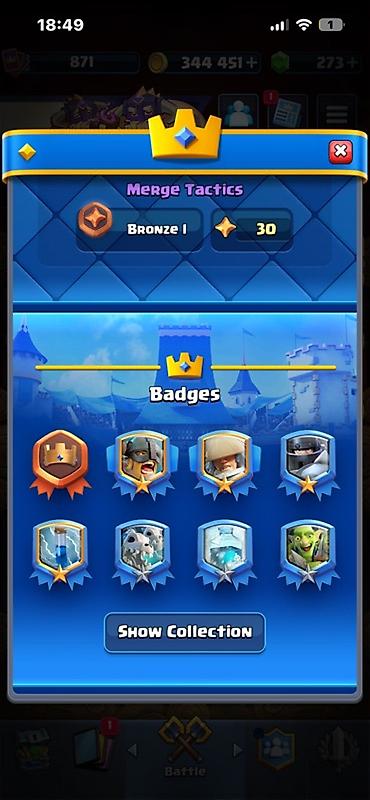 Kolleksiya kartları: Clash Royale hesabı - Kupa: 5238 (rekord 5268) - Qızıl: 344 451 - — 3