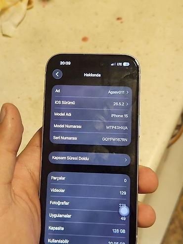 iphone 2 el: IPhone 15, 128 GB, Blue Titanium, Face ID — 8