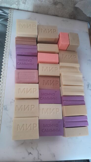 Средства для стирки: Эн арзан баада кир самын! "мир" самын салмагы 170 гр баасы 15 сом — 3