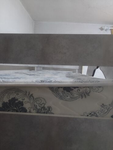 Двухъярусные детские кровати: Двухъярусная детская кровать, Б/у, ЛДСП, цвет - Бежевый — 10