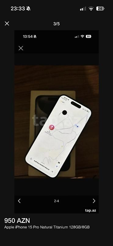note 13 pro: IPhone 15 Pro, 128 GB, Natural Titanium, Face ID — 4