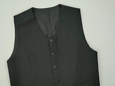 internetowy second hand: Męska kamizelka garniturowa AUG SACK - Kolor: ciemnoszary/ antracyt z — 1