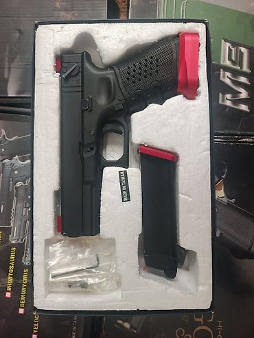 тавтинговый пистолет: В ПРОДАЖЕ СТРАЙКБОЛЬНЫЕ GBB ПИСТОЛЕТЫ GLOCK 18 KJW 2магазина — 3