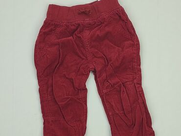 legginsy skórzane bordowe: Sweatpants, Lupilu, 9-12 months, condition - Very good