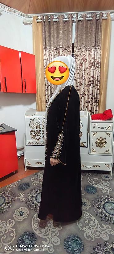 дубайская абая: Халат, Бархат, Турция, 3XL — 2