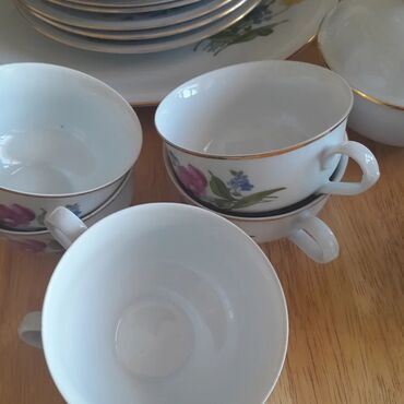 Boşqablar: Boşqablar, rəng - Ağ, Farfor, Almaniya — 6