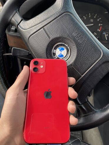 Apple iPhone: IPhone 11, Б/у, 128 ГБ, Красный, 79 %