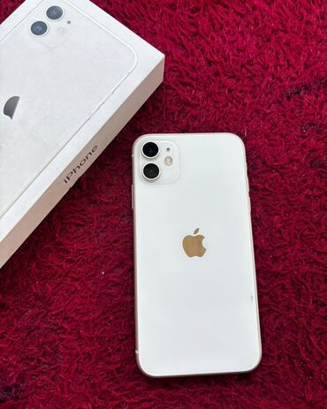 Apple iPhone: IPhone 11, 64 GB, Ağ, Zəmanət, Kredit, Simsiz şarj