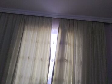 Pərdə və tüllər: İşlənmiş, Pərdə, rəng - Bej, Pulsuz çatdırılma — 10