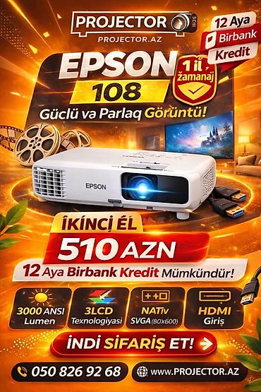 proyektor qiymetleri: İşlənmiş Portativ Proyektor Epson, Ödənişli çatdırılma — 1