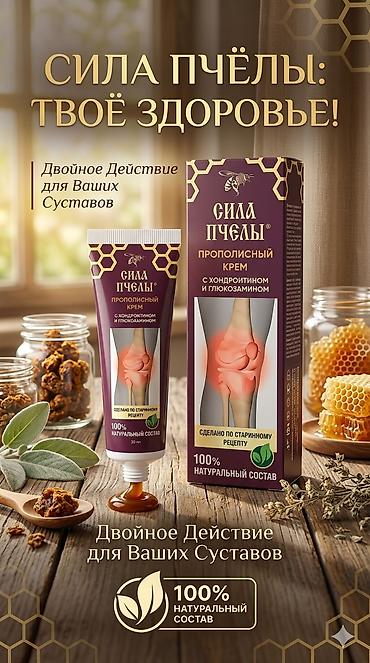 Уход за телом: Сила Пчелы — прополисный крем для суставов с хондроитином и — 1