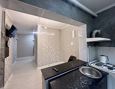 Продажа квартир: 1 комната, 39 м², Аламедин-1 мкр 105 серия, 1 этаж, Свежий ремонт — 6
