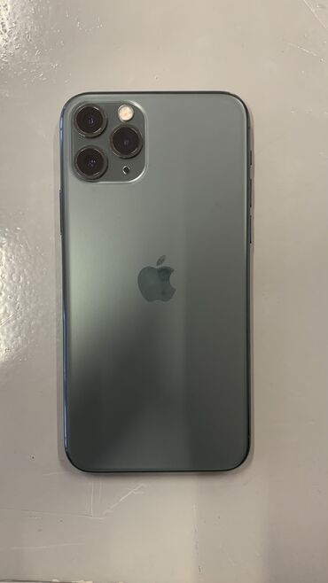 Apple iPhone: IPhone 11 Pro, Б/у, 256 ГБ, Зеленый, Наушники, Зарядное устройство, Чехол, 96 %