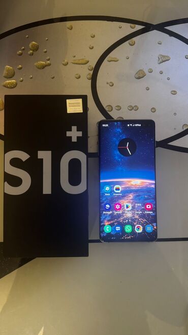 galaxsy s10: Samsung Galaxy S10 Plus, 512 GB, rəng - Ağ, Zəmanət, Sensor, Barmaq izi