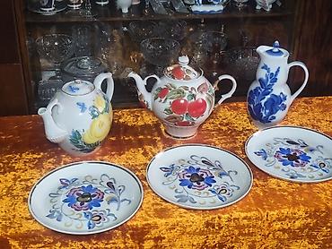 Наборы посуды: Фарфоровый столовый сервиз Цесис (Cesis, Латвия) с фирменным клеймом — 7