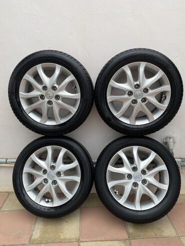 zapas təkər: Hyundai zavod diski R16 . Təkər 205/55/16 Kia diskləri R16 Özümə