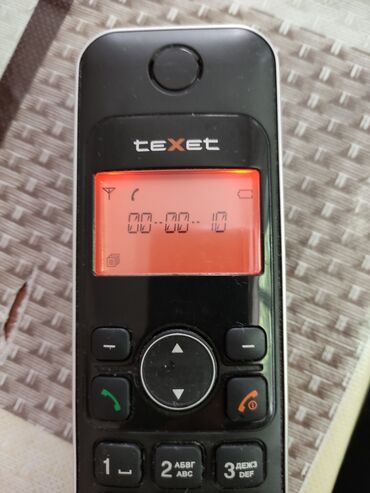 �������������������� ���������������� �� ������������������������ �������������� ������ ���������� ���������� в Кыргызстан | Стационарные телефоны: Продам рабочий телефон  teXet DECT TX-D6105А . Оранжевая подсветка