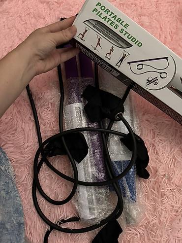 Спорт и хобби: Портативный пилатес-студия (Pilates Bar Kit) Комплект для домашних и — 3