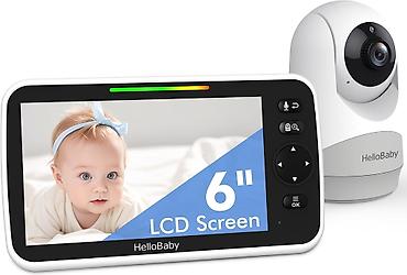 simsek makvin: HelloBaby HB6250 Plus Uşaq Nəzarət Kamerası 6 düymlük ekranlı — 1