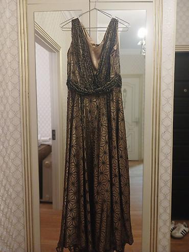 Ziyafət donları: 1) Bəzəkli yaxalı maxi don - Rəng: tünd bənövşəyi - Model: qolsuz — 14