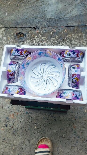 Посуда: Новая посуда!!! набор на 6 персональный ещё 2 набора стеклянные — 2
