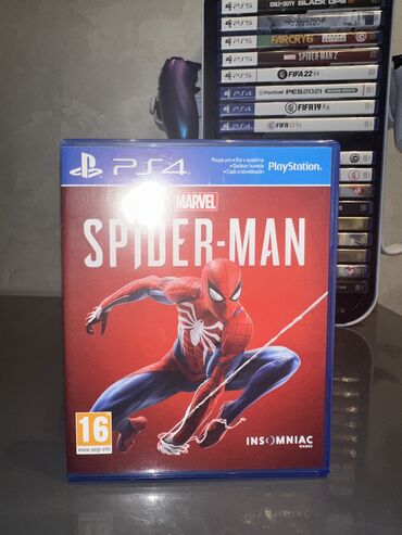 dvd disk qiymeti: Marvel's Spider-Man, Ekşn, İşlənmiş Disk, PS4 (Sony Playstation 4), Ünvandan götürmə, Pulsuz çatdırılma