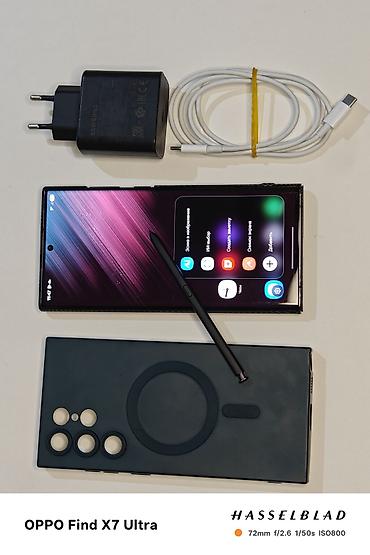 gala: Samsung Galaxy S22 Ultra, Б/у, 256 ГБ, цвет - Черный, 1 SIM, eSIM — 4