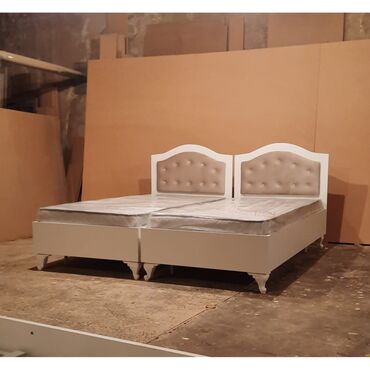 Sifarişlə çarpayılar: Ağ rəngli klassik tərzdə çarpayılar - Modellər: tək çarpayı və iki — 2