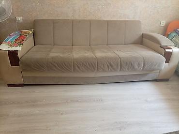 transformer divan: Bej rəngdə transformer divan-kreslo - 3 nəfərlik geniş oturma sahəsi — 1