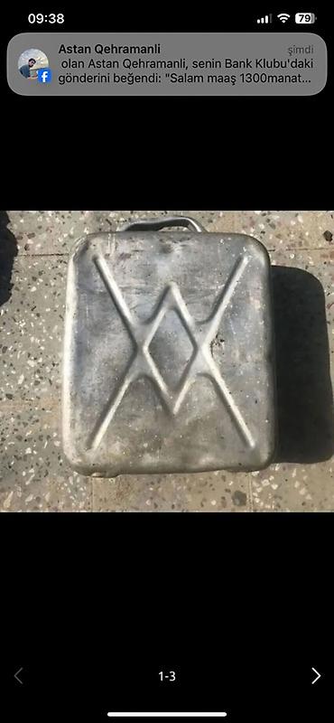 benzin kanisteri: Metal bidon/kannister - Material: qalın metal (dəmir) - Forma — 3