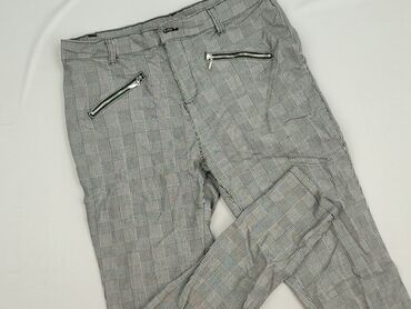Janina, Material trousers for women, 3XL (EU 46)
