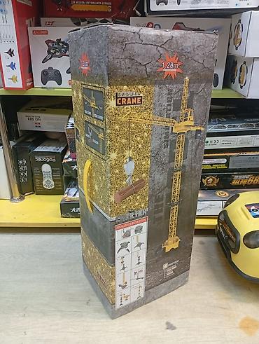 пультовые: Игрушечный башенный кран CRANE (Cheetah) — высота 1,28 м - Большой — 2