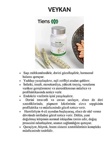 Gözəllik və sağlamlıq: Veykan – Tiens markalı bitki tərkibli kapsullar (flakonda 30 kapsul) — 3