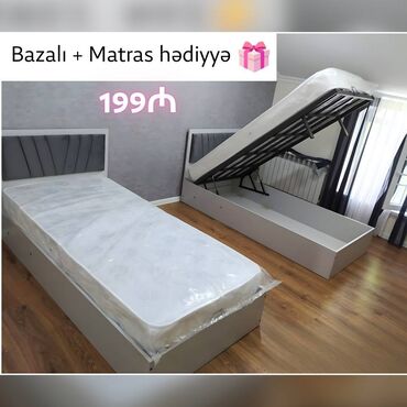 купить кровать: Yeni, Təknəfərlik çarpayı