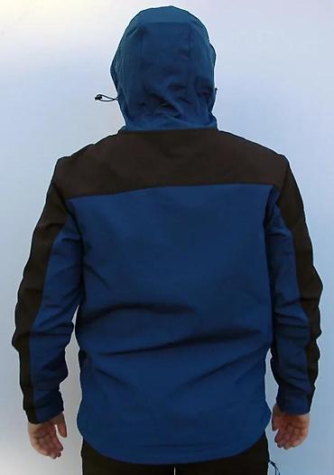 Jakne za prelazni period: Muška softshell jakna sa kapuljačom – plavo/crna - Materijal — 5